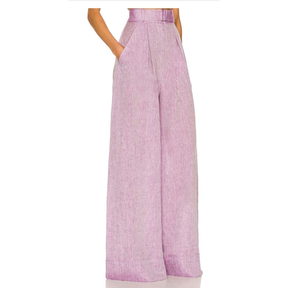 NWT Matthew Bruch Linen Wide Leg Pant and Structured Bandeau Crop Top - Picture 12 of 16